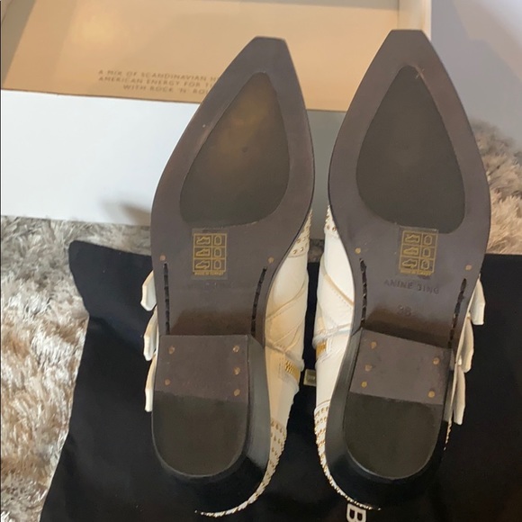NEW IN BOX! Anine bing penny white boots. Never worn - Picture 7 of 14